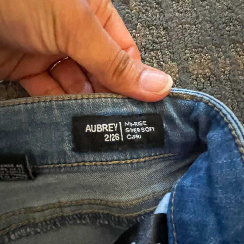Buffalo David Bitton Womens 2/26 Aubrey Mid Rise Super Soft Capri Jeans Blue - Picture 8 of 11